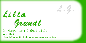 lilla grundl business card
